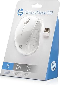 HP Ratón Inalámbrico Óptico Wireless 220 - Blanco, Conexión USB 2.4 GHz, 1600 DPI, Plug and Play, Compatible con Pavilion, Diseño Ergonómico HP Ratón Inalámbrico Óptico Wireless 220 - Blanco, Conexión USB 2.4 GHz, 1600 DPI, Plug and Play, Compatible con Pavilion, Diseño Ergonómico