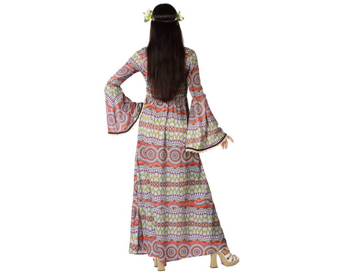 Disfraz Hippie Mujer Marrón Adulto XS-S