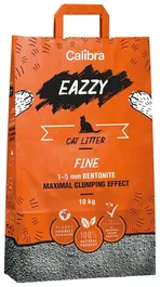 Calibra Eazzy Arena Gato Fine 10 kg Lecho de Arena para Gatos Bentonita 100% Natural Gránulos 1-5 mm Control de Olor Mínima Generación de Polvo