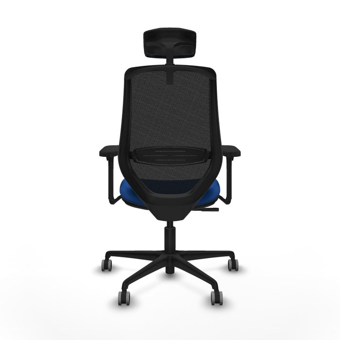 PIQUERAS Y CRESPO Silla de oficina Mardos con mecanismo Sincro, Azul y Negro