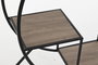 DKD Home Decor Estanteria Loft Negro Gris Claro Metal Abeto 30 x 100 x 90 cm