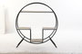 DKD Home Decor Estanteria Loft Negro Gris Claro Metal Abeto 30 x 100 x 90 cm