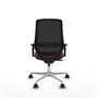 PIQUERAS Y CRESPO Silla de oficina Mardos con mecanismo Sincro, Morado y Negro