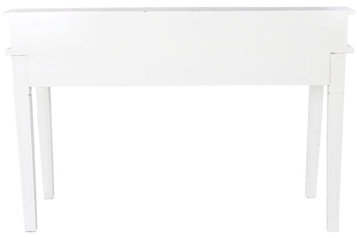 DKD Home Decor Formentera23 Escritorio Mediterraneo Blanco Roto 150 x 57 x 100 cm