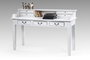DKD Home Decor Formentera23 Escritorio Mediterraneo Blanco Roto 150 x 57 x 100 cm