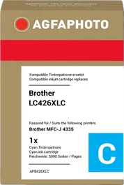 Agfa Photo Cartucho de Tinta Cian APB426XLC para Brother LC426XLC