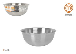 Inde Bol de Acero Inoxidable Masterchef Ø17 x 7,1 cm 0,8 L (24 Unidades)