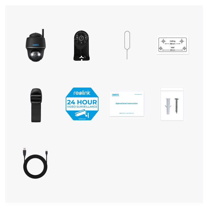 Reolink B430-B Cámara de Seguridad IP con Batería y WiFi para Interior y Exterior