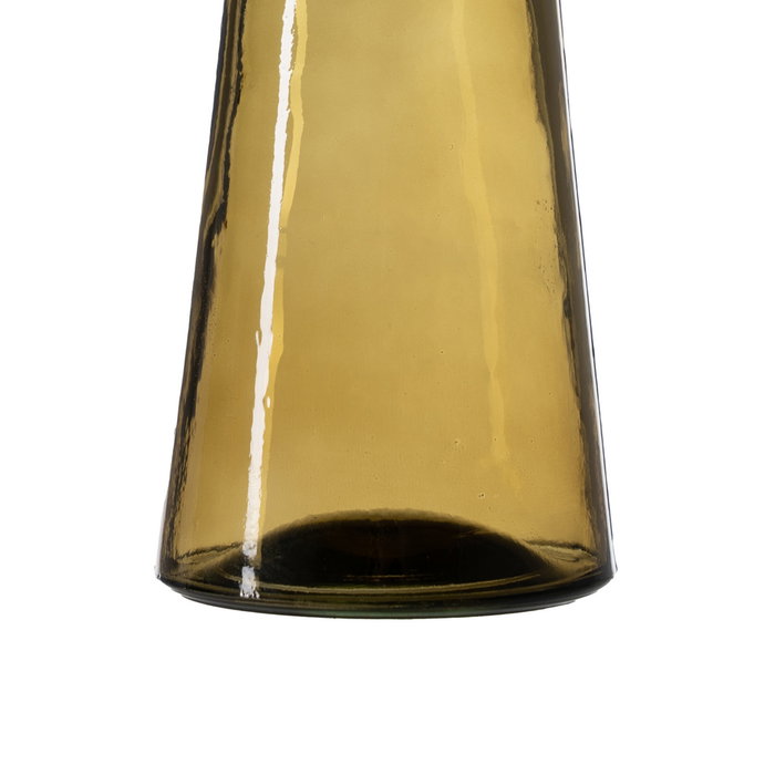 Jarrón Verde Vidrio Reciclado We Care 7,20 X 7,20 X 31 cm (Set de 2)