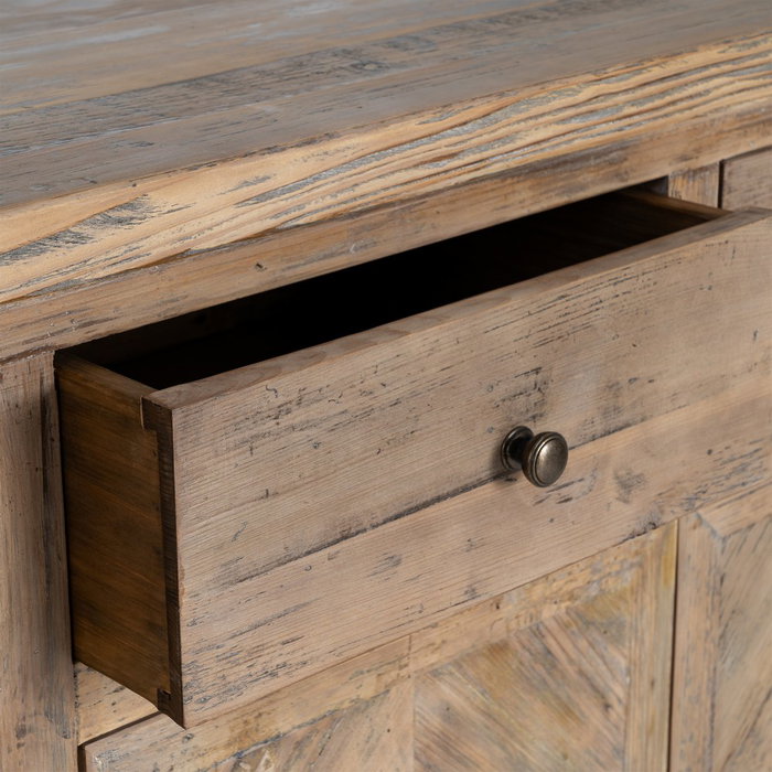 Ixia Aparador de Madera de Pino para Salón 180 x 42 x 88 cm