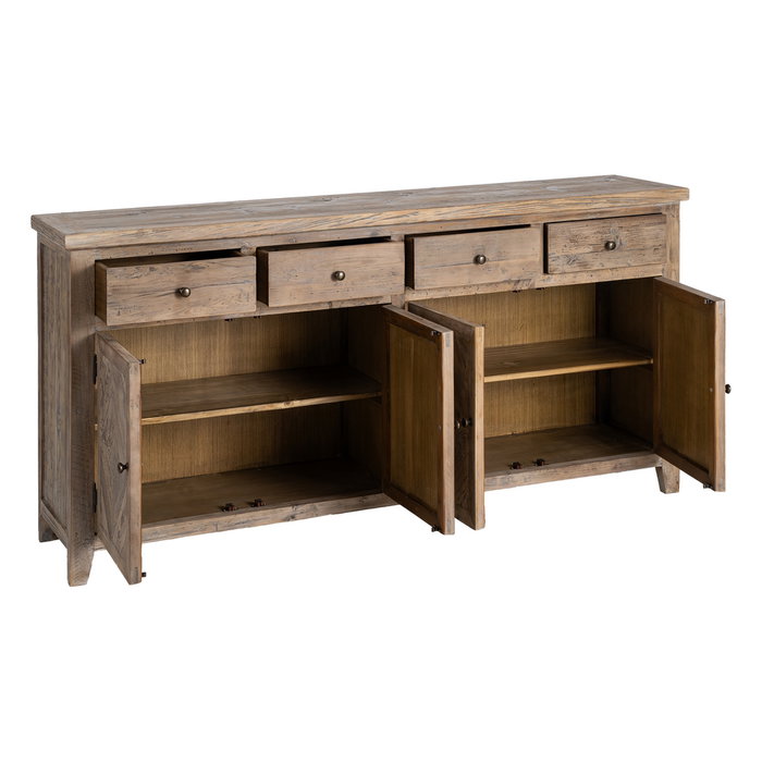 Ixia Aparador de Madera de Pino para Salón 180 x 42 x 88 cm