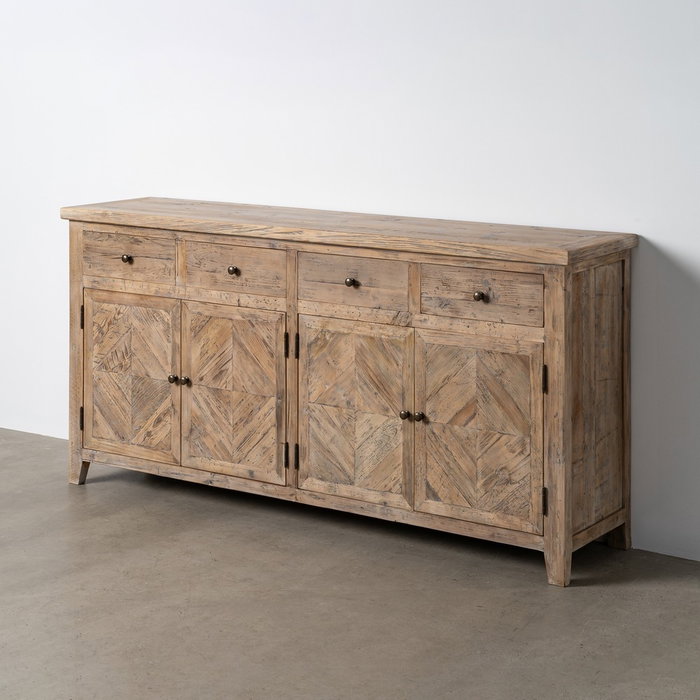 Ixia Aparador de Madera de Pino para Salón 180 x 42 x 88 cm