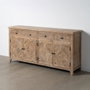 Ixia Aparador de Madera de Pino para Salón 180 x 42 x 88 cm
