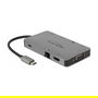 DeLOCK 87735 Docking Station USB-C con HDMI 4K, VGA, 2x USB 3.1, Lector SD, LAN, Carga PD 3.0 - Plug and Play para Windows, Mac, Linux