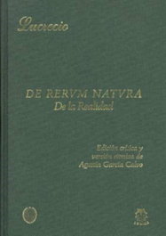 DE RERUM NATURA - DE LA REALIDAD, Lucrecio - LUCINA EDITORIAL