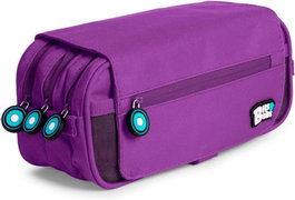GRAFOPLAS DISEÑO Portatodo Triple Solapa Bits & Bobs Violeta 23x10x10 cm