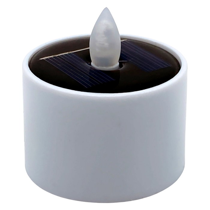 RealPower Teelicht Solar LED, Luz Amarilla a Pilas, 4 Piezas, STL-4, Para Interior y Exterior, Baño, Dormitorio, Salón