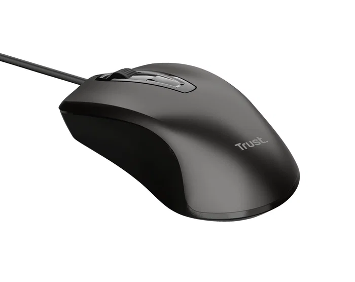 Trust Ratón Óptico Ambidextro 1200 DPI Negro