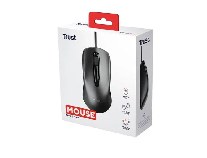 Trust Ratón Óptico Basics Negro 1200 DPI