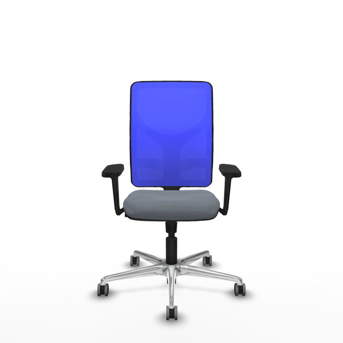 PIQUERAS Y CRESPO Silla de oficina Motilla con mecanismo Sincro, Gris y Azul PIQUERAS Y CRESPO Silla de oficina Motilla con mecanismo Sincro, Gris y Azul