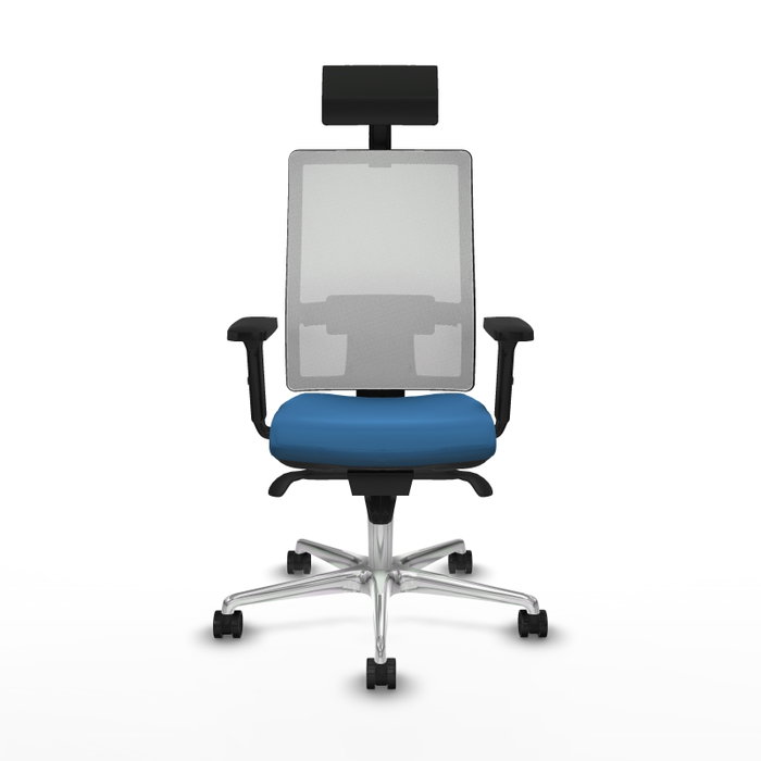 PIQUERAS Y CRESPO Silla de oficina Horna con mecanismo Sincro, Azul claro y Blanco PIQUERAS Y CRESPO Silla de oficina Horna con mecanismo Sincro, Azul claro y Blanco