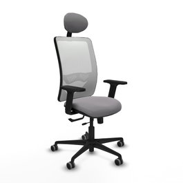 PIQUERAS Y CRESPO Silla de oficina Zulema Gris y Blanco