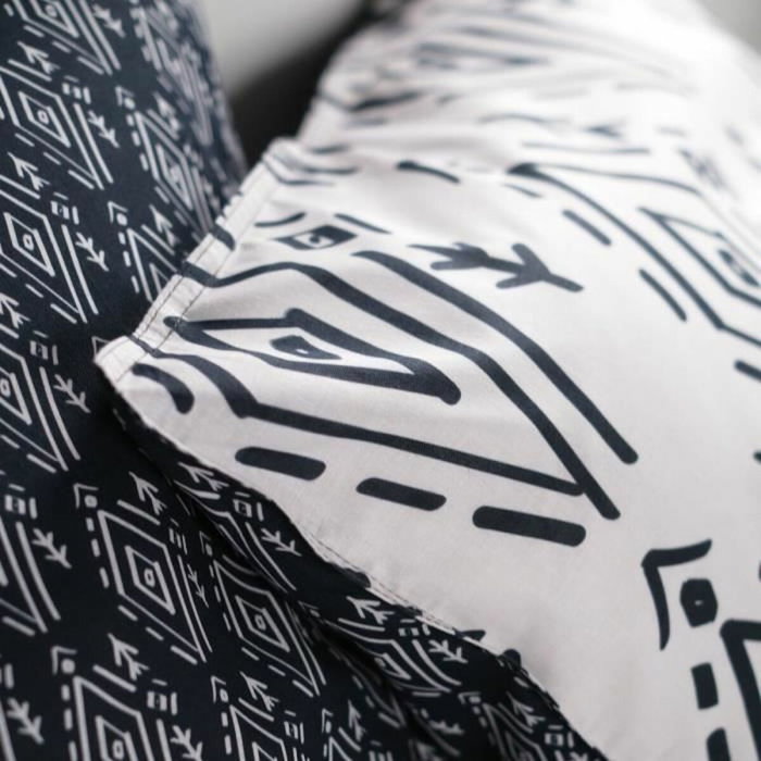Today Sunshine Juego de cama de algodón para 2 personas (240x260 cm) con estampado étnico Today Sunshine Juego de cama de algodón para 2 personas (240x260 cm) con estampado étnico