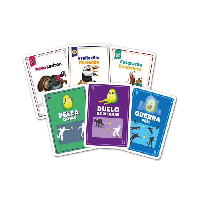 Exploding Kittens Throw Throw Avocado - Juego de Mesa de Cartas y Acción Física, PEGI 7, en Español, Para 2-6 Jugadores, a Partir de 7 Años, Combina Estrategia y Lanzamiento