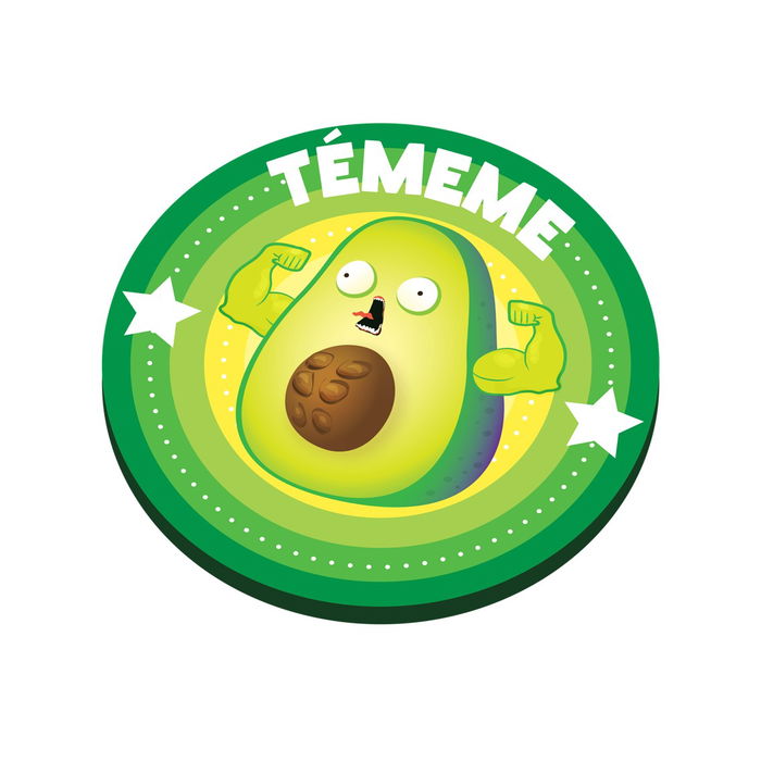 Exploding Kittens Throw Throw Avocado - Juego de Mesa de Cartas y Acción Física, PEGI 7, en Español, Para 2-6 Jugadores, a Partir de 7 Años, Combina Estrategia y Lanzamiento