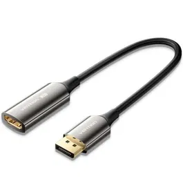 Vention HFNBC Cable Conversor DisplayPort Macho a HDMI Hembra 8K 60Hz 4K 120Hz 25cm Negro