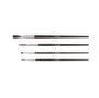 ArtBerry Set de Pinceles para Acuarelas y Téperas, Pelo de Poney, 4 Unidades