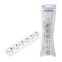 LogiLink LPS238 Regleta de 6 tomas, 1,5 m, Blanco