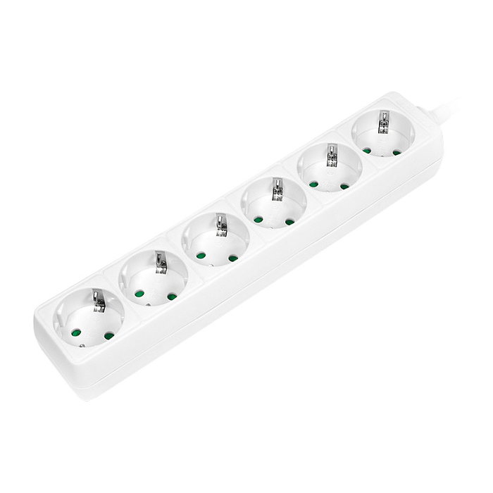 LogiLink LPS238 Regleta de 6 tomas, 1,5 m, Blanco LogiLink LPS238 Regleta de 6 tomas, 1,5 m, Blanco