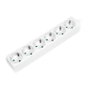 LogiLink LPS238 Regleta de 6 tomas, 1,5 m, Blanco