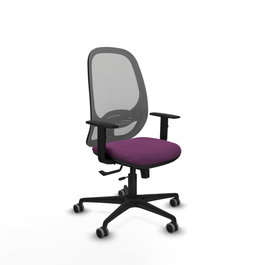 PIQUERAS Y CRESPO Silla de oficina Cilanco Morada con Malla Gris