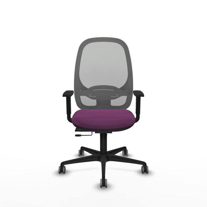 PIQUERAS Y CRESPO Silla de oficina Cilanco Morada con Malla Gris