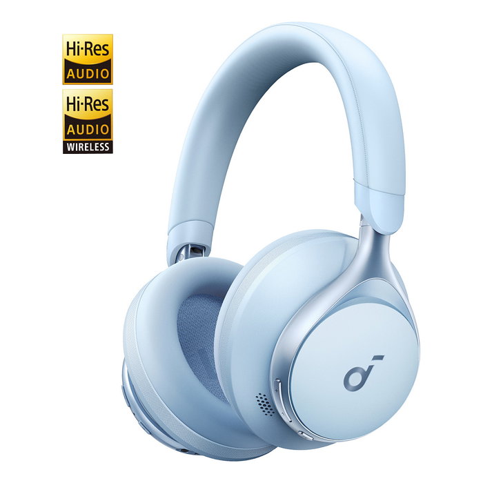 Anker Soundcore Space One Auriculares Inalámbricos Diadema Azul Música/uso diario Bluetooth USB Tipo C