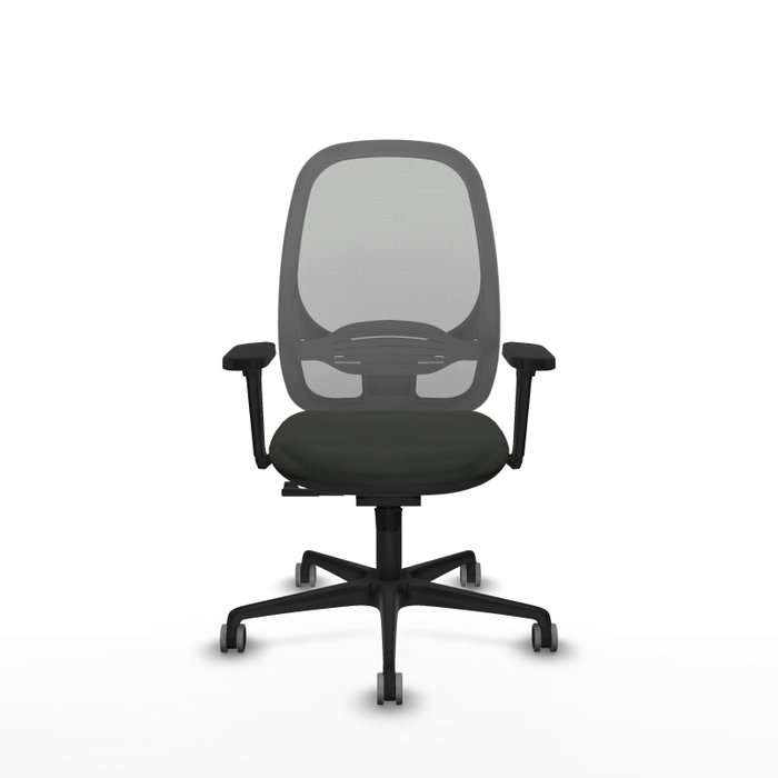PIQUERAS Y CRESPO Silla de oficina Cilanco con mecanismo Sincro, Negro y Gris PIQUERAS Y CRESPO Silla de oficina Cilanco con mecanismo Sincro, Negro y Gris