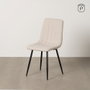 Ixia Silla de Salón Crema Tejido-Metal
