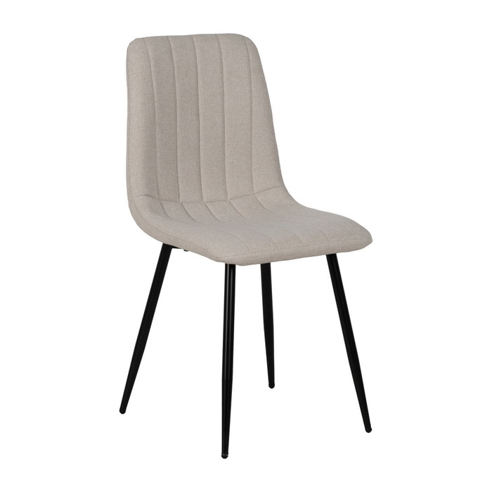 Ixia Silla de Salón Crema Tejido-Metal
