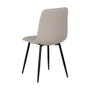 Ixia Silla de Salón Crema Tejido-Metal