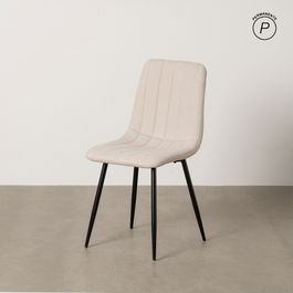Silla Crema Tejido-Metal Salón 44 X 51 X 88 cm