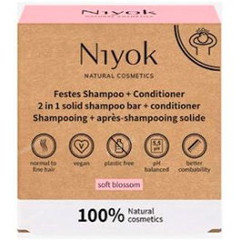 NIYOK Champú + Acondicionador Sólido Soft Blossom Reacondicionado
