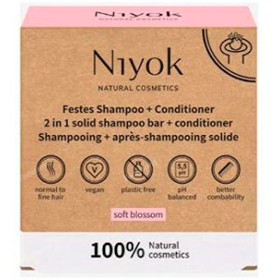 NIYOK Champú + Acondicionador Sólido Soft Blossom Reacondicionado NIYOK Champú + Acondicionador Sólido Soft Blossom Reacondicionado