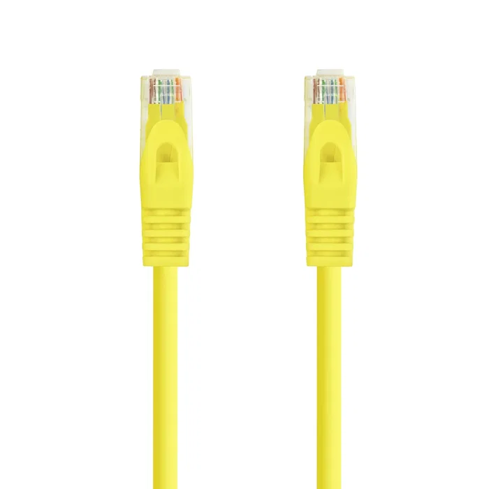 Nanocable Cable de Red 10.20.1800-L25-Y Cat6a UTP, LSZH, 100% Cobre, AWG24, 25 cm, Amarillo, Conectores RJ45