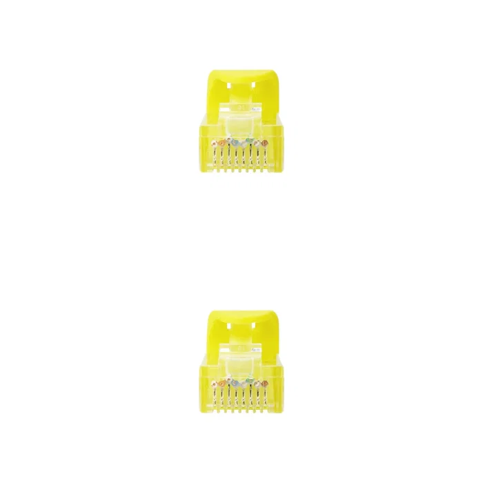Nanocable Cable de Red 10.20.1800-L25-Y Cat6a UTP, LSZH, 100% Cobre, AWG24, 25 cm, Amarillo, Conectores RJ45