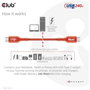 Club 3D CAC-1515 Cable USB 2.0 Tipo C 240W 4m Naranja