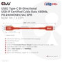 Club 3D CAC-1515 Cable USB 2.0 Tipo C 240W 4m Naranja