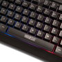 Sparco STEALTH Teclado Gaming de Membrana Full-Size Español RGB Negro - QWERTY, Anti-Ghosting 19 Teclas, Ruleta de Volumen, 111 Teclas, USB