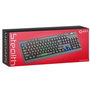Sparco STEALTH Teclado Gaming de Membrana Full-Size Español RGB Negro - QWERTY, Anti-Ghosting 19 Teclas, Ruleta de Volumen, 111 Teclas, USB
